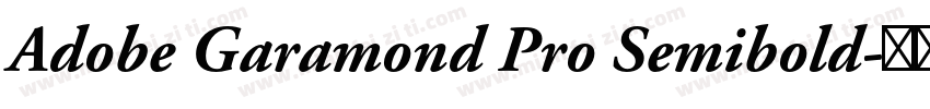 Adobe Garamond Pro Semibold字体转换